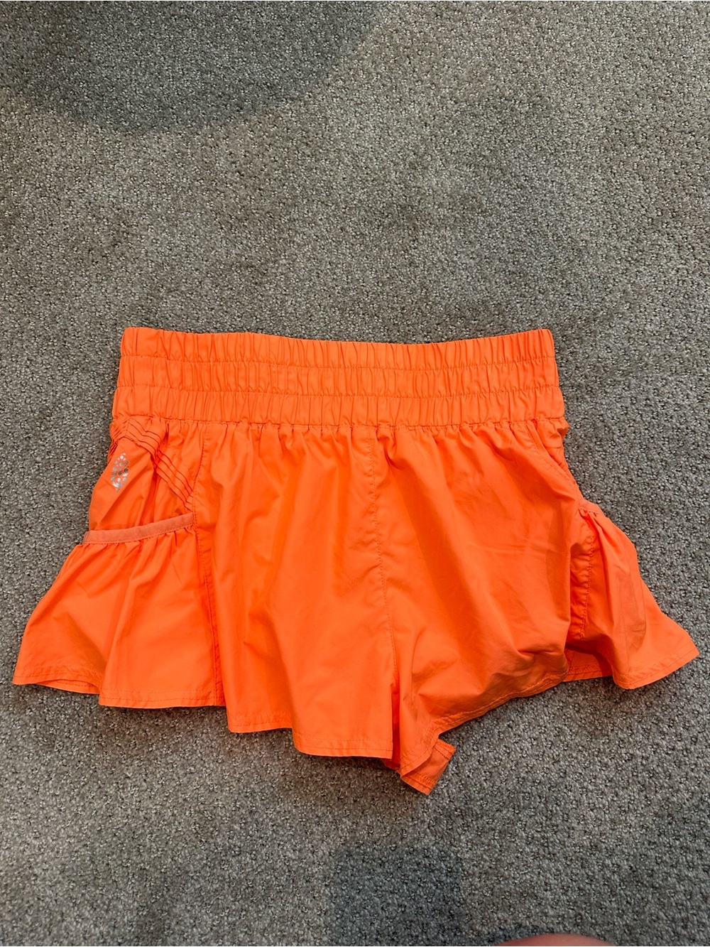 FP Movement by Free People Bright Orange Athletic Skort with Side Pockets - Picture 4 of 4